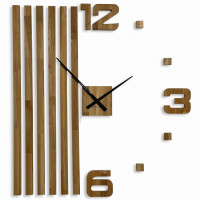 Drevené dubové nástenné hodiny Lamele 100cm FlexiStyle z230d-2