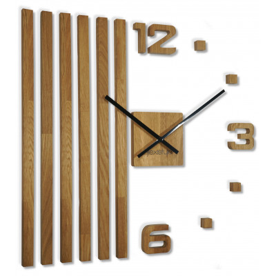 Nalepovacie dubové hodiny Lamele z230 | 60 cm | FlexiStyle Nalepovacie dubové hodiny Lamele z230 | 60 cm | FlexiStyle