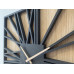Nástenné dubové hodiny Square Loft Flex z226-1d-dx, 50 cm