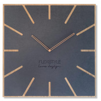 Nástenné drevené hodiny Eko Exact 4 Flex z119 1 matd-dx, 50 cm Nástenné drevené hodiny Eko Exact 4 Flex z119 1 matd-dx, 50 cm