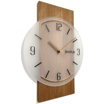 Geometrické nástenné drevené hodiny 40cm, z240-md-dx Geometrické nástenné drevené hodiny 40cm, z240-md-dx