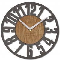 Nástenné dubové hodiny Loft Arabico Flex z220-1ad-2-x, 30 cm