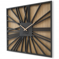 Nástenné dubové hodiny Square Loft Flex z226-1d-dx, 50 cm Nástenné dubové hodiny Square Loft Flex z226-1d-dx, 50 cm