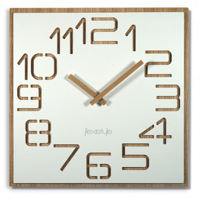Nástenné hodiny Digits z120-2matd-dx, 60 cm biela Nástenné hodiny Digits z120-2matd-dx, 60 cm biela