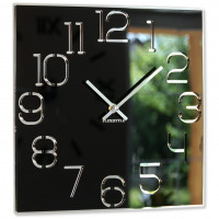 Dizajnové nástenné hodiny Digit Flex z120-1-0-x, 30 cm, čierne