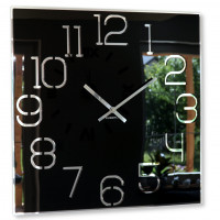 Dizajnové nástenné hodiny Digit Flex z120-1-0-x, 50 cm, čierne Dizajnové nástenné hodiny Digit Flex z120-1-0-x, 50 cm, čierne