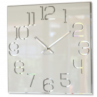 Dizajnové nástenné hodiny Digit Flex z120-2-0-x, 30 cm, biele