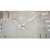 Dizajnové nástenné hodiny Digit Flex z120-2-0-x, 30 cm, biele