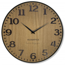Dubové nástenné hodiny Elegante Flex z227-1d-1-x tmavohnedé, 50 cm Dubové nástenné hodiny Elegante Flex z227-1d-1-x tmavohnedé, 50 cm