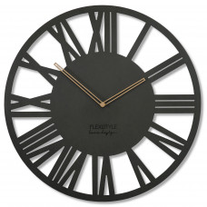 Nástenné hodiny Loft Adulto 50cm, z219 čierna