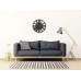 Nástenné hodiny Loft Adulto 50cm, z219 čierna