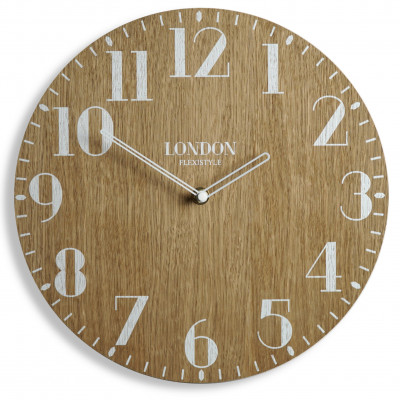 Ekologické nástenné hodiny London Retro Flex z222w_d-2-x, 30 cm Ekologické nástenné hodiny London Retro Flex z222w_d-2-x, 30 cm