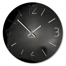 Dizajnové nástenné hodiny Slim Flex z111a-1-0-x, 30 cm, čierne lesklé Dizajnové nástenné hodiny Slim Flex z111a-1-0-x, 30 cm, čierne lesklé