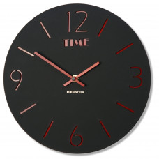 Dizajnové nástenné hodiny Slim Flex z111b-1mat-3-x, 30 cm, čierne matné Dizajnové nástenné hodiny Slim Flex z111b-1mat-3-x, 30 cm, čierne matné