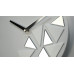 Dizajnové nástenné hodiny Triangles Flex z205-2, 30 cm, biele matné Dizajnové nástenné hodiny Triangles Flex z205-2, 30 cm, biele matné