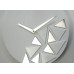 Dizajnové nástenné hodiny Triangles Flex z205-2, 30 cm, biele matné Dizajnové nástenné hodiny Triangles Flex z205-2, 30 cm, biele matné