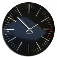 Dizajnové nástenné hodiny Trim Flex z112-1-0-x, 30 cm, čierne