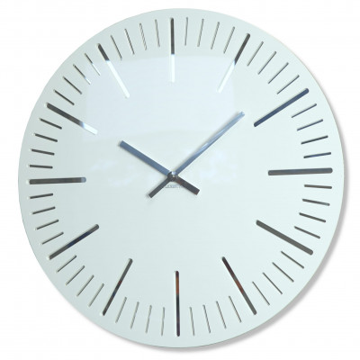 Dizajnové nástenné hodiny Trim Flex z112-2-0-x, 50 cm, biele