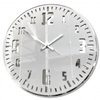 Dizajnové nástenné hodiny Unique Flex z117-2-0-x, 30 cm, strieborné
