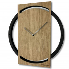 Drevené nástenné hodiny Wood oak 2 Flex z215-1d-1-x v, 32 cm