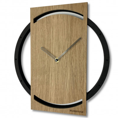 Drevené nástenné hodiny Wood oak 2 Flex z215-1d-1-x v, 32 cm Drevené nástenné hodiny Wood oak 2 Flex z215-1d-1-x v, 32 cm