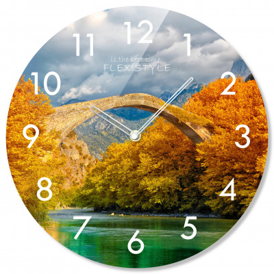 Sklenené nástenné hodiny Bridge Flex z67c s-2-x, 30 cm Sklenené nástenné hodiny Bridge Flex z67c s-2-x, 30 cm