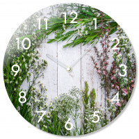 Sklenené nástenné hodiny Herbs Flex z67f s-2-x, 30 cm