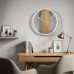 Okrúhle dubové hodiny Flexistyle LOFT OVAL kovové 50cm biele, z231oval-2d-2-x Okrúhle dubové hodiny Flexistyle LOFT OVAL kovové 50cm biele, z231oval-2d-2-x