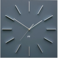 Dizajnové nástenné hodiny Future Time FT1010GY Square grey 40cm Dizajnové nástenné hodiny Future Time FT1010GY Square grey 40cm