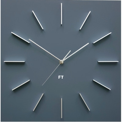 Dizajnové nástenné hodiny Future Time FT1010GY Square grey 40cm