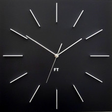 Dizajnové nástenné hodiny Future Time FT1010BK Square black 40cm Dizajnové nástenné hodiny Future Time FT1010BK Square black 40cm