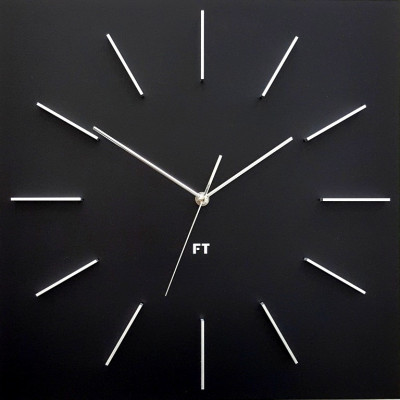 Dizajnové nástenné hodiny Future Time FT1010BK Square black 40cm Dizajnové nástenné hodiny Future Time FT1010BK Square black 40cm