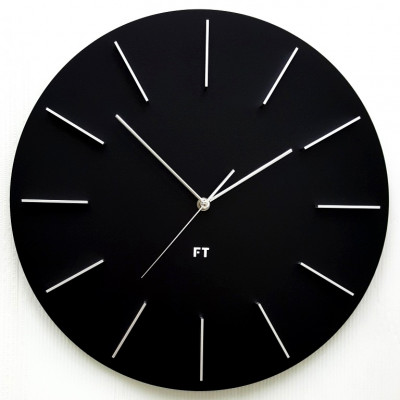 Dizajnové nástenné hodiny Future Time FT2010BK Round black 40cm Dizajnové nástenné hodiny Future Time FT2010BK Round black 40cm