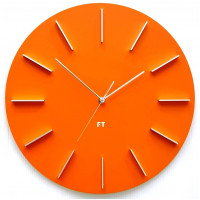 Dizajnové nástenné hodiny Future Time FT2010OR Round orange 40cm Dizajnové nástenné hodiny Future Time FT2010OR Round orange 40cm
