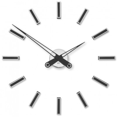 Dizajnové nalepovacie hodiny Future Time FT9600BK Modular black 60cm Dizajnové nalepovacie hodiny Future Time FT9600BK Modular black 60cm