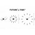 Dizajnové nalepovacie hodiny Future Time FT9600WH Modular white 60cm Dizajnové nalepovacie hodiny Future Time FT9600WH Modular white 60cm