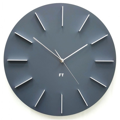Dizajnové nástenné hodiny Future Time FT2010GY Round grey 40cm Dizajnové nástenné hodiny Future Time FT2010GY Round grey 40cm