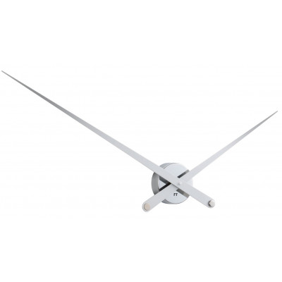 Dizajnové nástenné hodiny Future Time FT9110SI Hands chrome 100cm