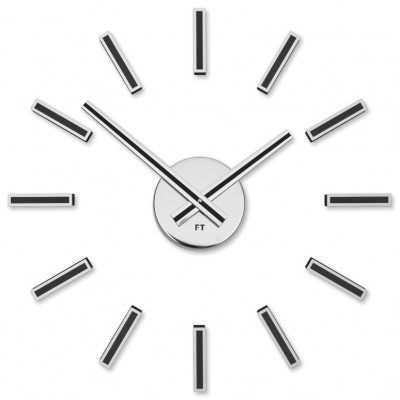 Dizajnové nalepovacie hodiny Future Time FT9400BK Modular black 40cm