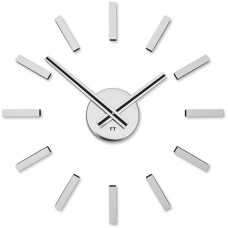 Dizajnové nalepovacie hodiny Future Time FT9400SI Modular chrome 40cm Dizajnové nalepovacie hodiny Future Time FT9400SI Modular chrome 40cm