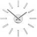 Dizajnové nalepovacie hodiny Future Time FT9400SI Modular chrome 40cm