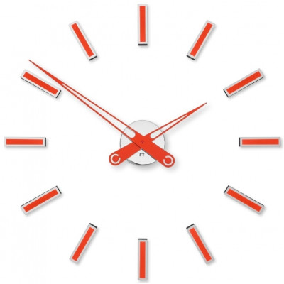 Dizajnové nalepovacie hodiny Future Time FT9600RD Modular red 60cm Dizajnové nalepovacie hodiny Future Time FT9600RD Modular red 60cm