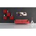 3-dielny obraz s hodinami, Graffity1, 35x105cm 3-dielny obraz s hodinami, Graffity1, 35x105cm