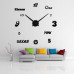 3D Nalepovacie hodiny DIY Clock Cladding XL006bk, čierne 120cm 3D Nalepovacie hodiny DIY Clock Cladding XL006bk, čierne 120cm