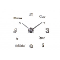 3D Nalepovacie hodiny DIY Clock Cladding XL006SL, Mirror 120cm 3D Nalepovacie hodiny DIY Clock Cladding XL006SL, Mirror 120cm