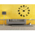 3D Nalepovacie hodiny DIY Clock Evevo 8274XL, Roman Black, 90-130cm