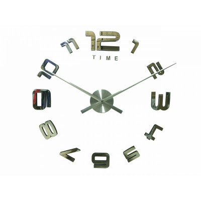 3D Nalepovacie hodiny DIY Clock Evevo 8232SXL, zrkadlové, 90-130cm 3D Nalepovacie hodiny DIY Clock Evevo 8232SXL, zrkadlové, 90-130cm