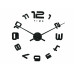 3D Nalepovacie hodiny DIY Clock Evevo 8232BXL, čierne, 90-130cm 3D Nalepovacie hodiny DIY Clock Evevo 8232BXL, čierne, 90-130cm