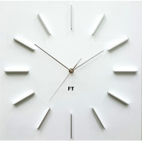 Dizajnové nástenné hodiny Future Time FT1010WH Square white 40cm Dizajnové nástenné hodiny Future Time FT1010WH Square white 40cm