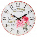 Nástenné hodiny Flor0116, Ruže, 34cm